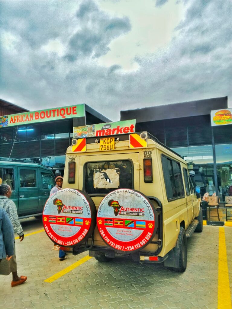 Authentic Adventures Land Cruiser ready for a safari