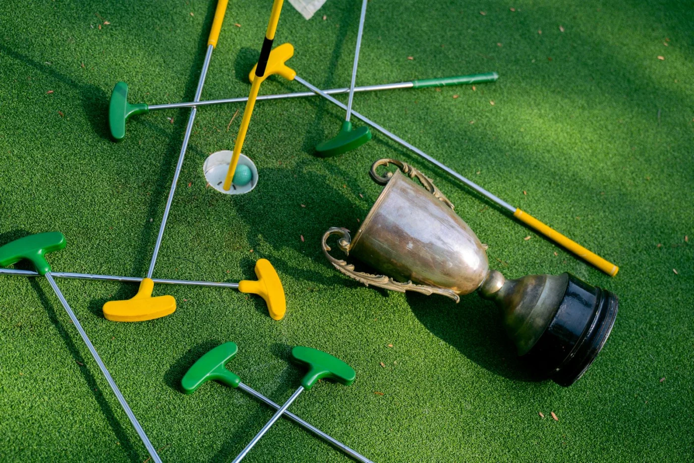 Golf day trophy and prizes