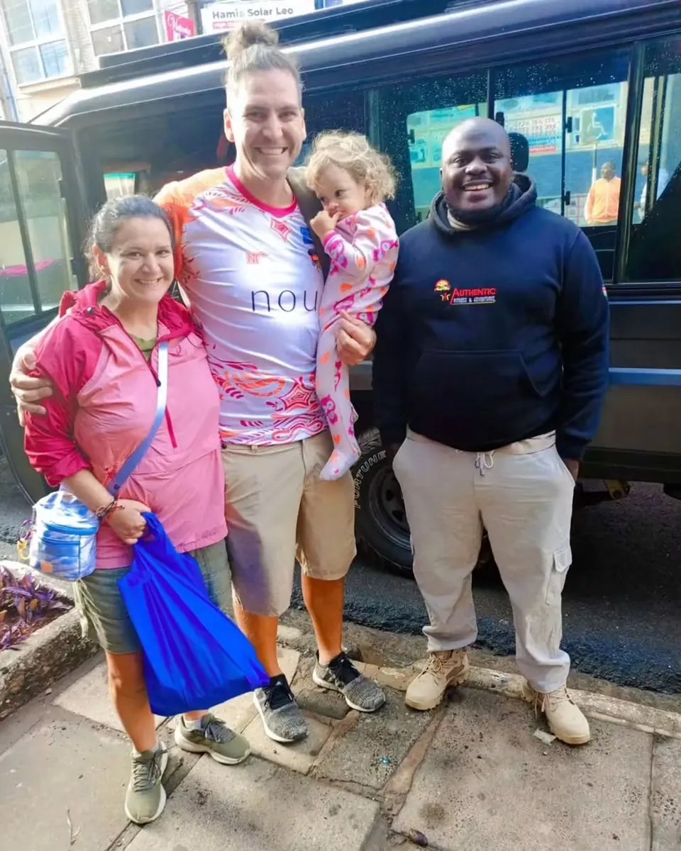 Guests being welcomed at the start of a tour