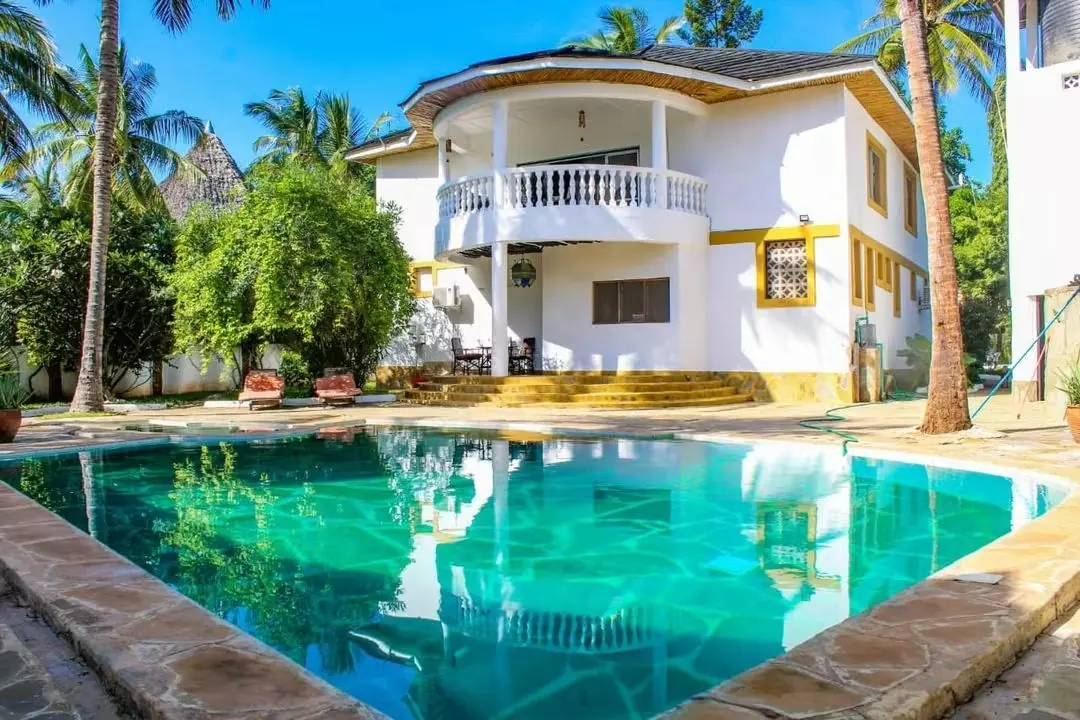 Villa pool on the coast