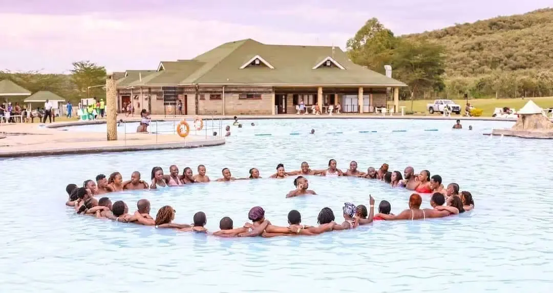 Geothermal spa pool near Lake Naivasha